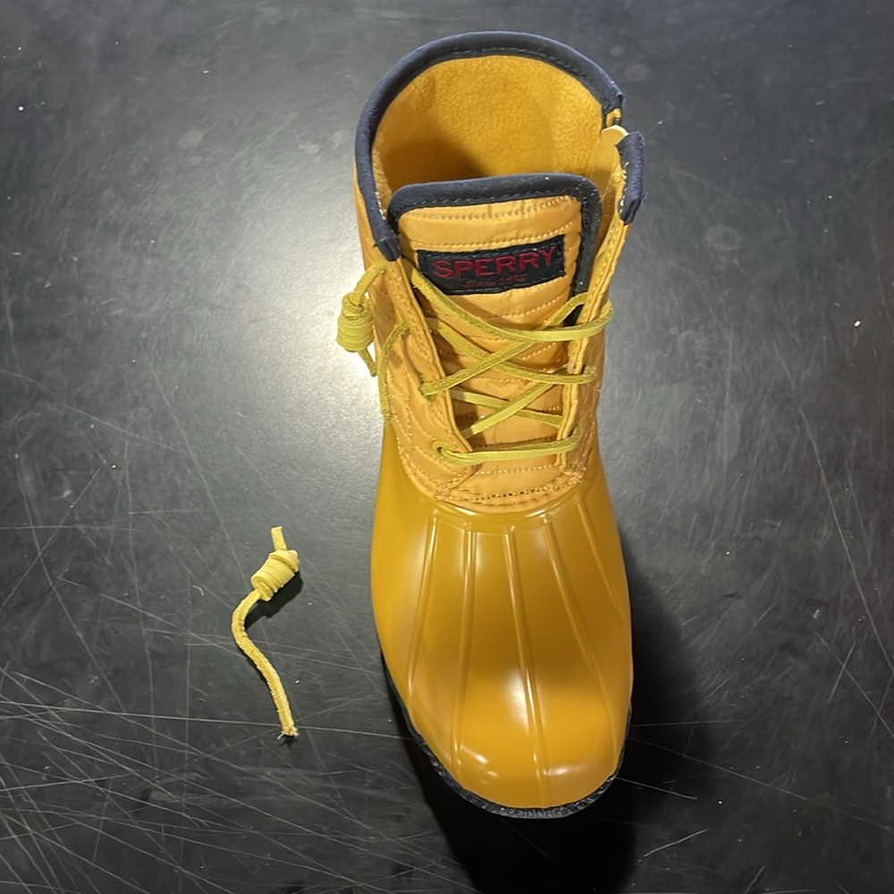Sperry Top-Sider - Womens Saltwater Nylon Boots, size 5 US womens, color yellow. - Picture 6 of 6